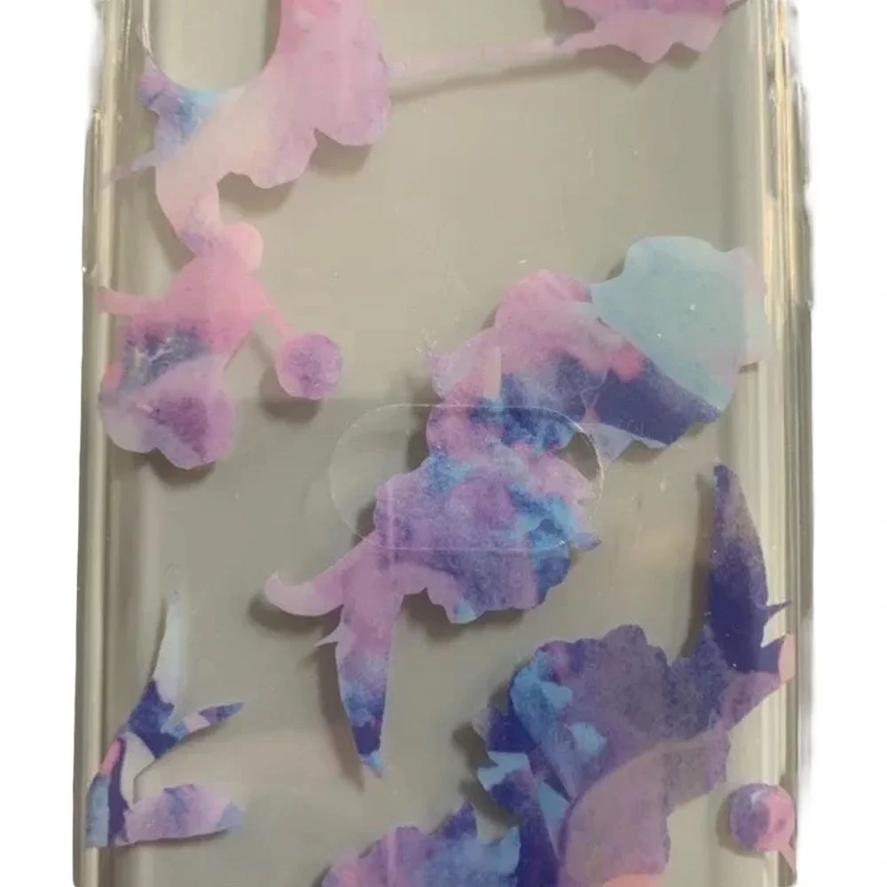Heyday‎ iPhone X XS Phone Case Pink Purple Watercolor Print Pattern Modern Chic